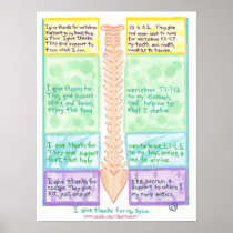 Spine Poster 1, I give thanks for vertebrae