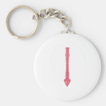 Spine Red Keychains
