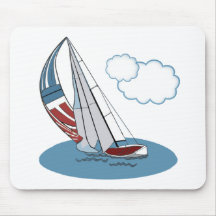 Spinnaker in the Wind Mouse Pad