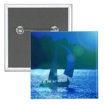 Spinnaker Racing Sailboat  Pin buttons