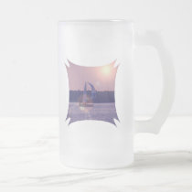 Spinnaker Sailboat Frosted Beer Mug mugs