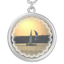 Spinnaker Sailboat Necklace necklaces