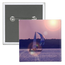 Spinnaker Sailboat Square Pin buttons