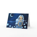 "Spinner of Stars" Greeting Card by strangeling "Spinner of Stars" Greeting Card