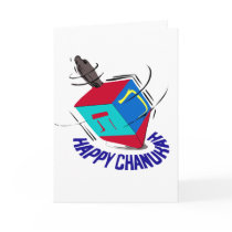 Spinning Dreidel Greeting Cards