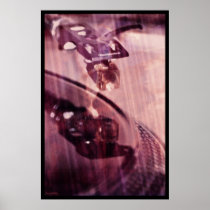 artsprojekt, car, city, music, deejay, vinyl, turntable, art, Poster with custom graphic design