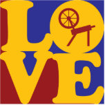 Spinning Love Acrylic Cut Out