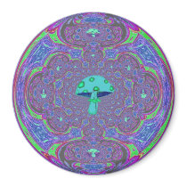 Spinning Mushroom #13 magnets by hadleymonster Spinning Mushroom #13 magnets