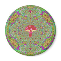 Spinning Mushroom #17 magnets by hadleymonster Spinning Mushroom #17 magnets