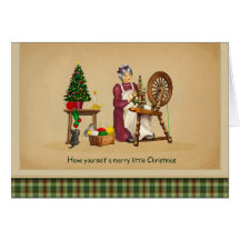 Spinning Wheel Christmas Card
