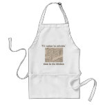 Spinning Wheel Line Sketch aprons