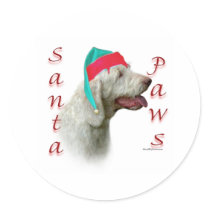 Spinone Italiano Santa Paws stickers