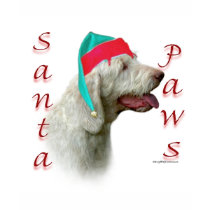Spinone Italiano Santa Paws t-shirts