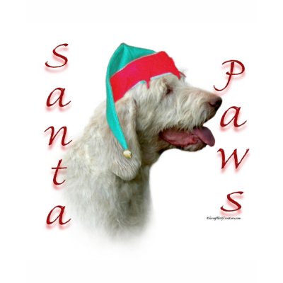 Spinone Italiano Santa Paws t-shirts