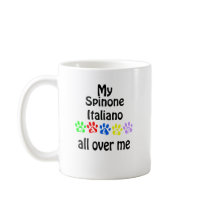 Spinone Italiano Walks Design mugs