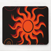 spiral and sun mousepads