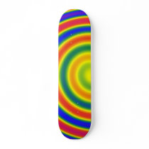 Spiral board rainbow skateboard deck