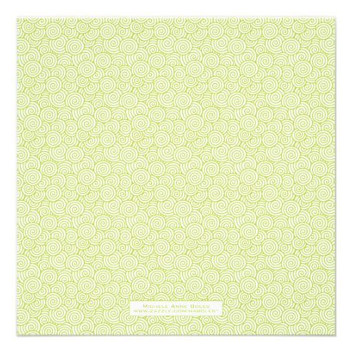 Spiral Bridal Shower Invitation