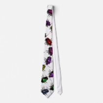 Spiral Bugs Tie by KexArt Spiral Bugs Tie