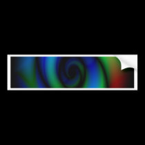 Spiral bumper stickers