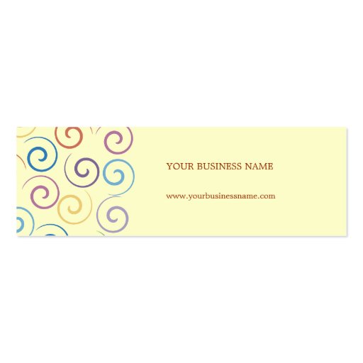 Spiral Business Card (back side)