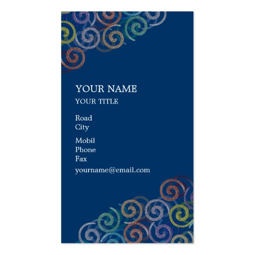 Spiral Business Card (front side)