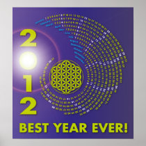 Spiral Calendar 2012, The Flower OF Life Poster