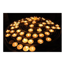 Spiral Candle Print
