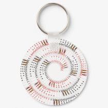 Spiral Cards keychains