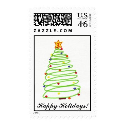 Spiral Christmas Tree Stamp by dennyph