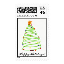 Spiral Christmas Tree Stamp