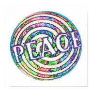 Spiral Circle Peace print