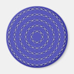 Spiral Circles Fridge Magnet