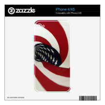 Spiral Flag iPhone 4S Decal