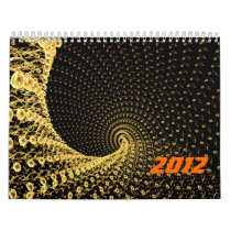 Spiral flow of time wall calendars