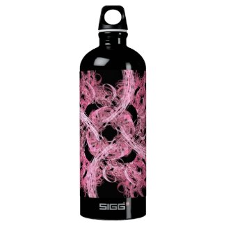 Spiral Fractal in Pink & Black SIGG Traveler 1.0L Water Bottle