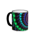 Spiral Fractal Rainbow Mug