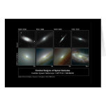 Spiral Galaxy Bulges Hubble Telescope Photo cards