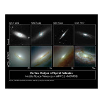 Spiral Galaxy Bulges Hubble Telescope Photo posters