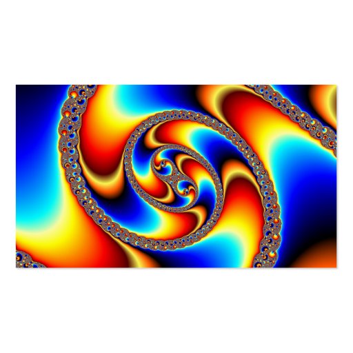 Spiral Galaxy - Fractal Art Business Card (back side)