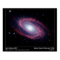 Spiral Galaxy M81 – Spitzer Space Telescope posters