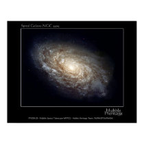 Spiral Galaxy NGC 4414 Hubble Telescope Photo posters