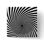 SPIRAL GEOMETRIC OP ART Button