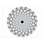 SPIRAL GREY POST CARD
