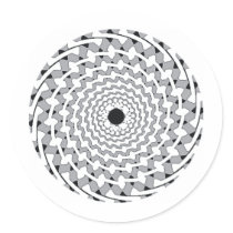 SPIRAL GREY stickers by naranjay SPIRAL GREY stickers
