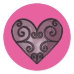 Spiral Heart Stickers