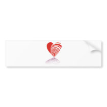 Spiral Hearts bumper stickers by KatsEyes Spiral Hearts bumper stickers