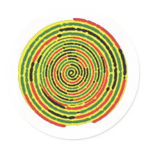 SPIRAL JAMAICA stickers by naranjay SPIRAL JAMAICA stickers