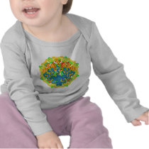 Spiral Menorah 2-Sided Infant Longsleeve Tshirt