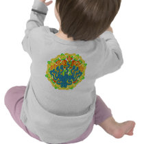 Spiral Menorah 2-Sided Infant Longsleeve t-shirts